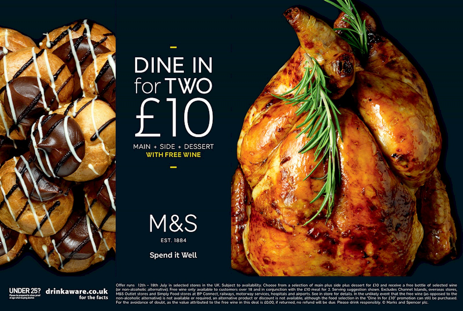 Marks and Spencer Dine in for two advert Karen Thomas Photography