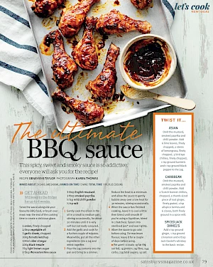 Sainsbury's Magazine Chicken Drumsticks with BBQ Sauce