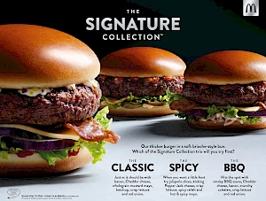Photograph of McDonald's Signature Collection