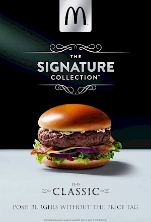 Advert McDonalds Signature Collection - The Classic