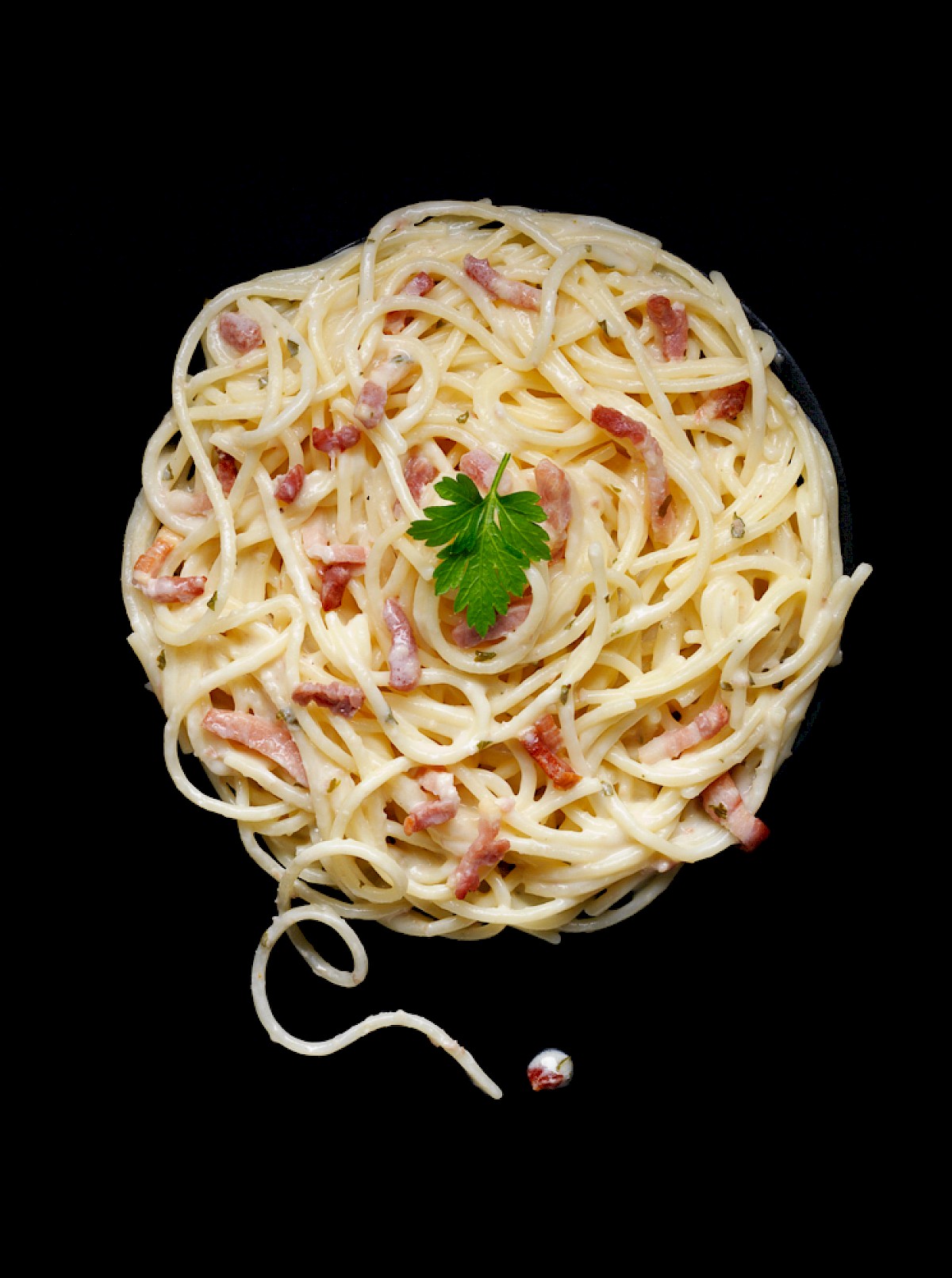 Spaghetti Carbonara - Karen Thomas Photography