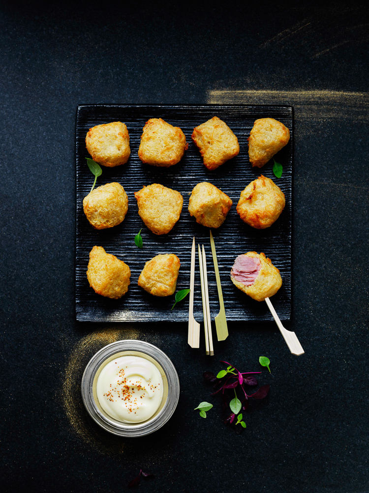 Ham Cheese Fritters