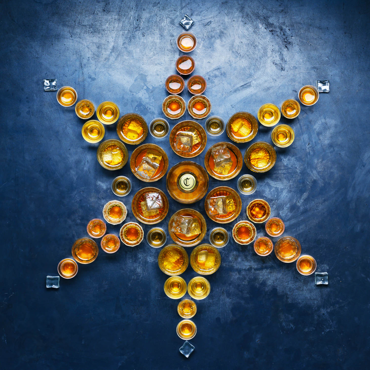 Lidl Star Pattern of Whiskey Glasses