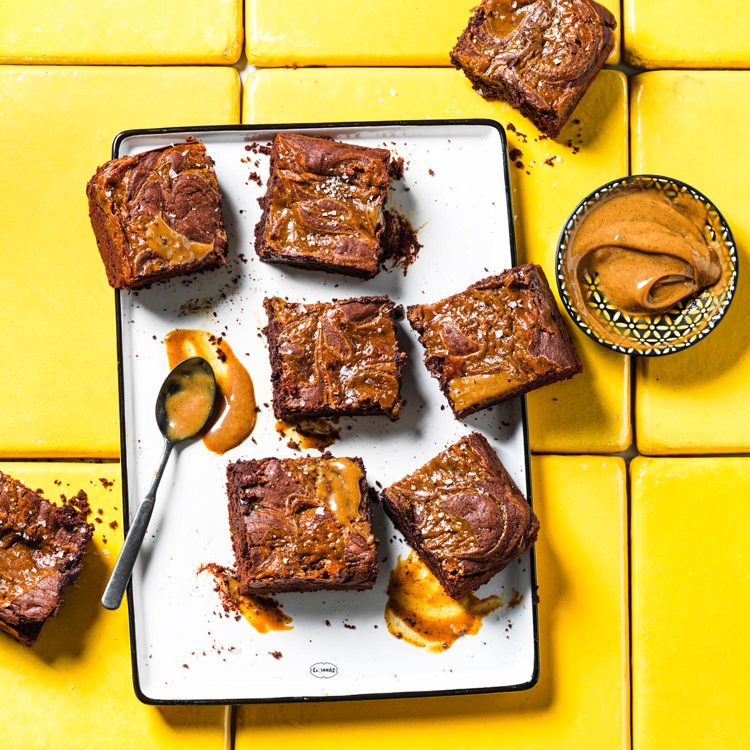 Chai Caramel Chocolate Brownies