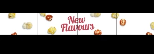 Vue Cinema New Flavours. Popcorn with mini eggs, chocolate raisins and chocolate sauce